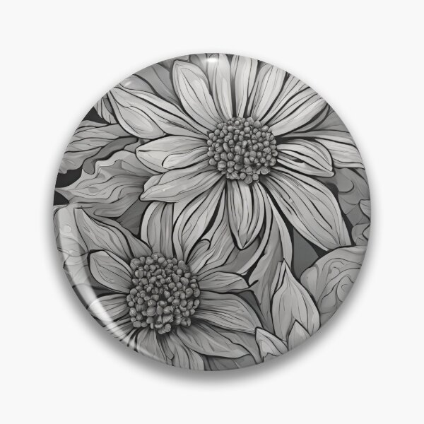 Item preview, Gray Garden Tapestry - Intricate Floral Pattern designed and sold by Line in Bloom.