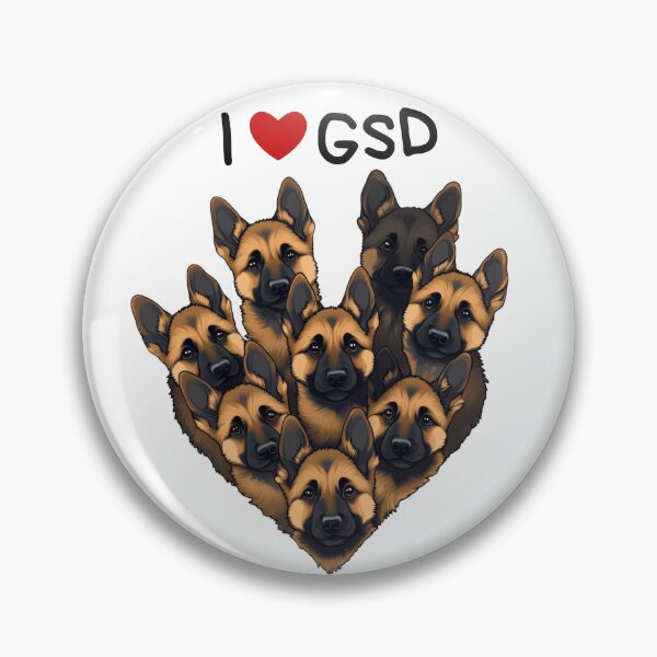Item preview, I love German Shepherd GSD designed and sold by anettfaye.