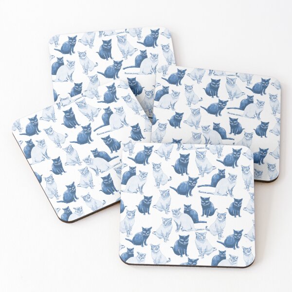 Item preview, Blue Kitties designed and sold by Jo Wilson Design.