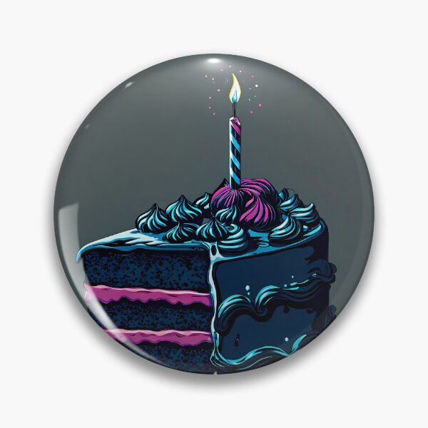 Item preview, Piece Cake Colorful Artistic Food Illustration Style 3D designed and sold by ART ATTACK ZONE.