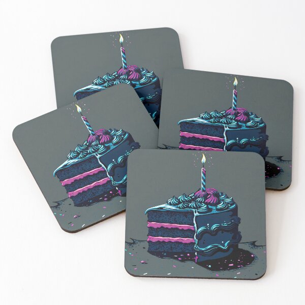 Item preview, Piece Cake Colorful Artistic Food Illustration Style 3D designed and sold by ART ATTACK ZONE.