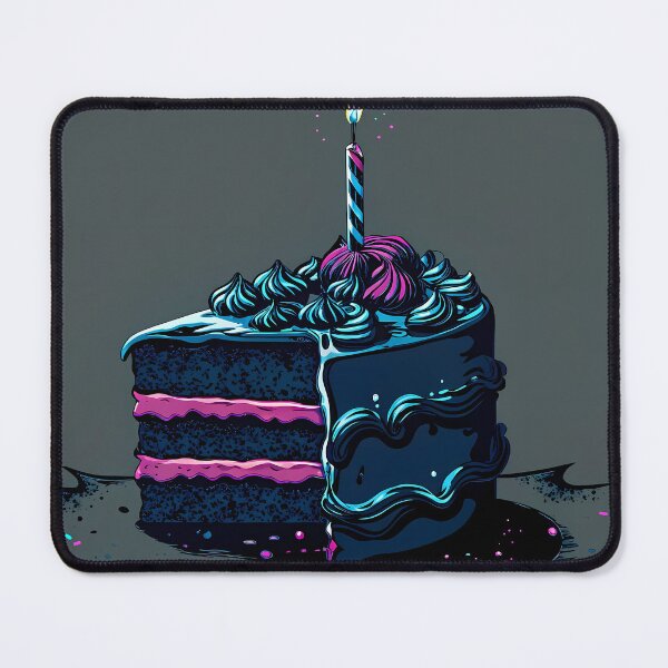 Item preview, Piece Cake Colorful Artistic Food Illustration Style 3D designed and sold by ART ATTACK ZONE.