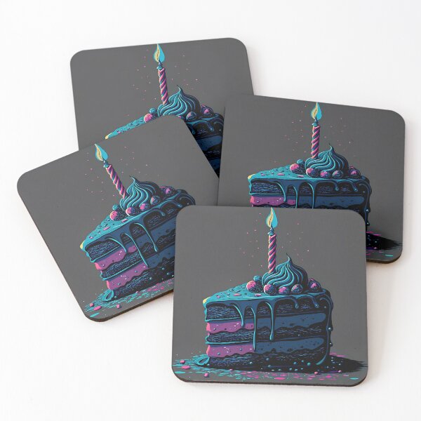 Item preview, Shadow Cake Colorful Artistic Food Illustration Style 3D designed and sold by ART ATTACK ZONE.