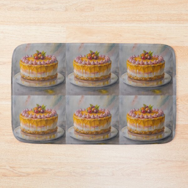 Item preview, Pastels Cake Colorful Artistic Food Illustration Style 3D designed and sold by ART ATTACK ZONE.