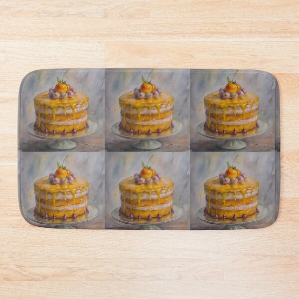 Item preview, Painting Cake Colorful Artistic Food Illustration Style 3D designed and sold by ART ATTACK ZONE.