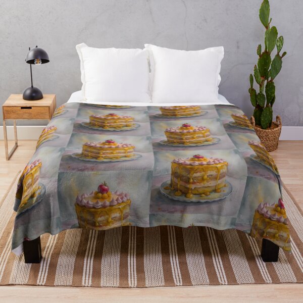 Item preview, Apple Cake Colorful Artistic Food Illustration Style 3D designed and sold by ART ATTACK ZONE.
