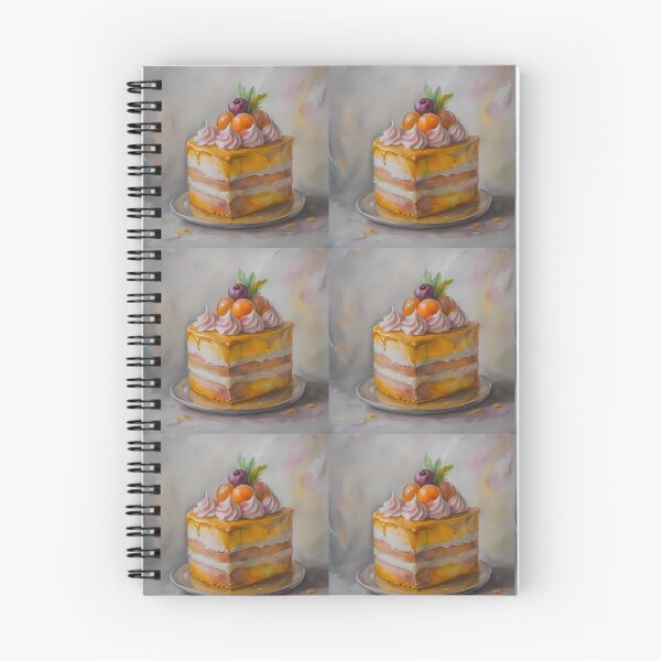 Item preview, Orange Cake Colorful Artistic Food Illustration Style 3D designed and sold by ART ATTACK ZONE.