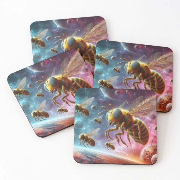 Item preview, Swarm of bees in space designed and sold by Dogandesighn.