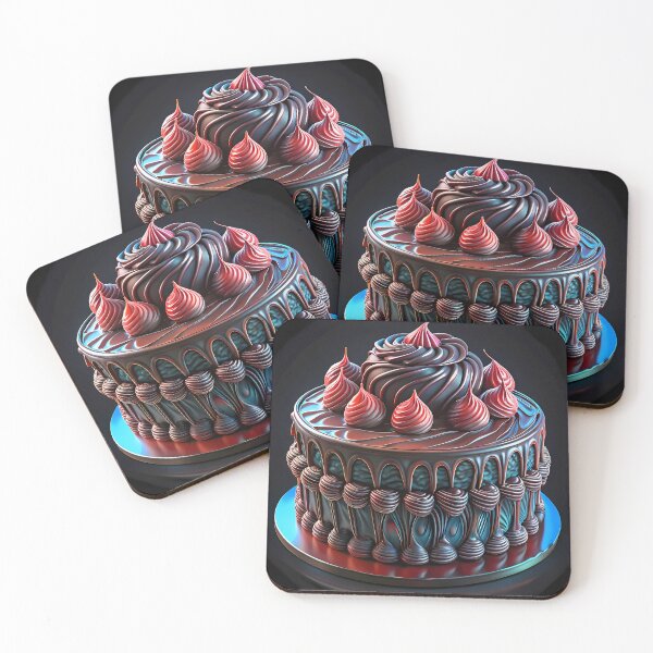 Item preview, Diet Cake Colorful Artistic Food Illustration Style 3D designed and sold by ART ATTACK ZONE.