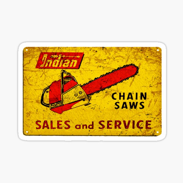 Scies à chaîne indiennes États-Unis Sticker