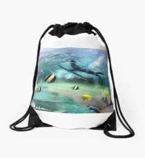 Duck Dive Drawstring Bag