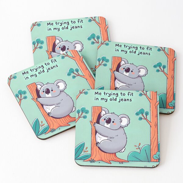Item preview, Koala Struggling to Fit in Tree   designed and sold by Koalangel.