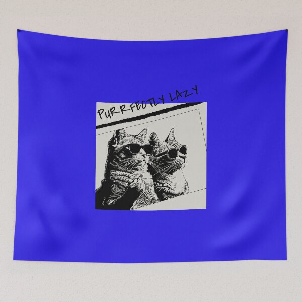 Item preview, Purrfectly Lazy Cats in Sunglasses - Cool Cat Art for Print-On-Demand designed and sold by ImagineRainbows.