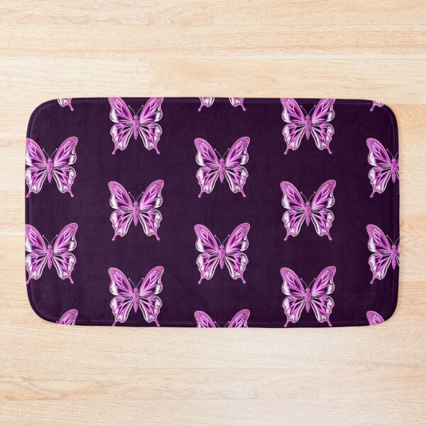 Item preview, y2k metallic Pink Glittery Butterfly designed and sold by svarupa.