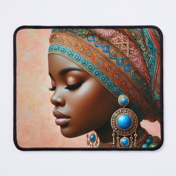 Item preview, Maasai Radiance: Enchanting Beadwork Portrait designed and sold by inkNext.
