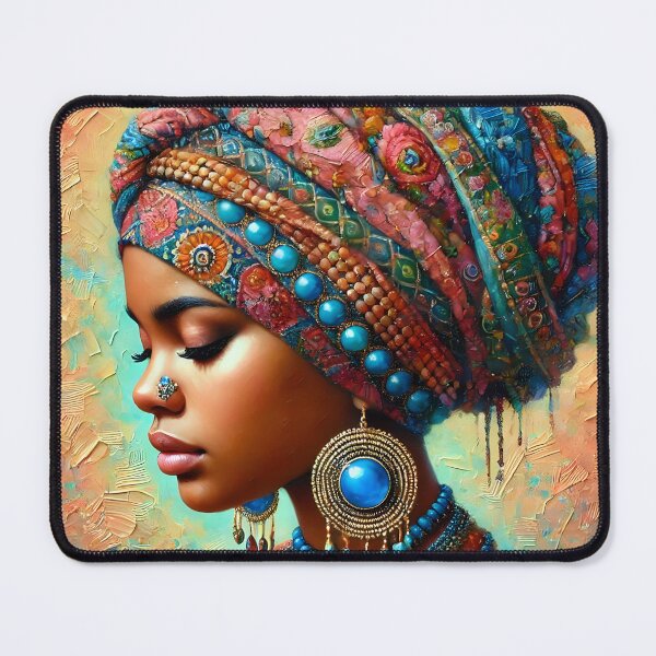 Item preview, Maasai Brilliance: Vibrant Beadwork Portrait designed and sold by inkNext.