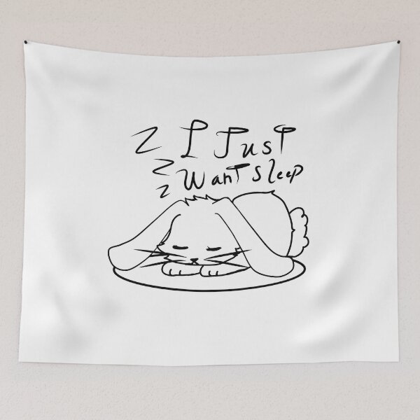 Item preview, Sleepy bunny designed and sold by Traz Artist.