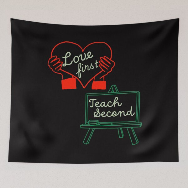 Item preview, Love first teach second teacher valentines designed and sold by Ela-graphicwiz.