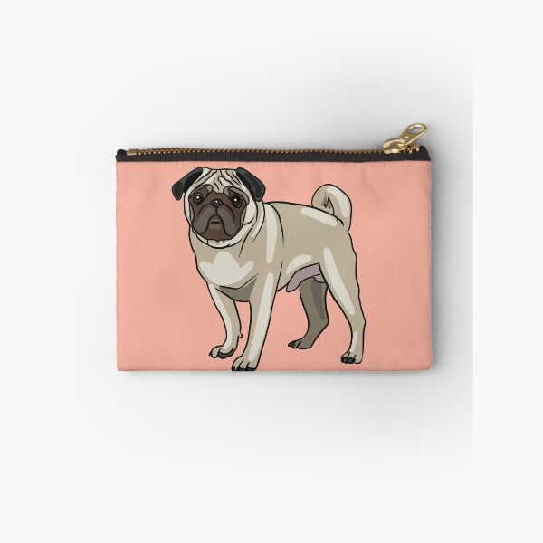 Item preview, Pug Dog funny small beige yellow doggy puggy designed and sold by Kikabu.