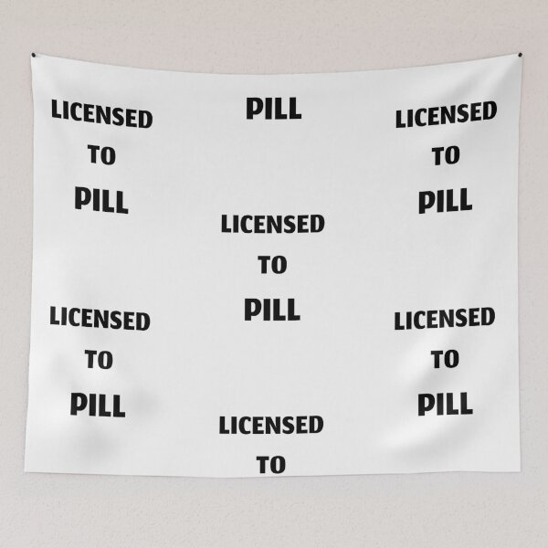 Item preview, Licensed to pill (text only version), funny pharmacist quote designed and sold by Merchattack.