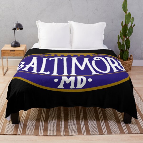 Item preview, Baltimore MD Hand-Drawn Football Typography Design designed and sold by thegoodwordsco.