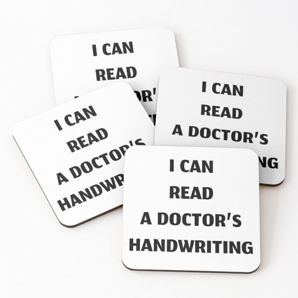 Item preview, I can read a doctor's handwriting, funny pharmacist quote designed and sold by Merchattack.