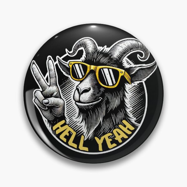 Item preview, Hell Yeah – Chill Goat Vibes designed and sold by sekrecja.