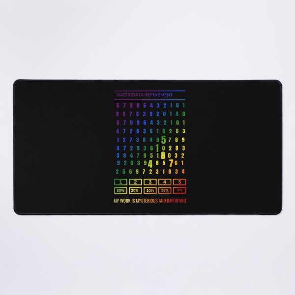 Item preview, Severance, My work is mysterious and important., Classic pride flag graphic, scary numbers, severance tv, mysterious important, data refinement, macrodata refinement, severance lumon,  designed and sold by PrideBeProud.