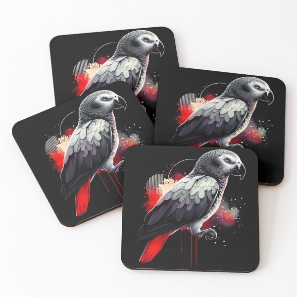 Item preview, African Grey Parrot Bird Lover Watcher Birding designed and sold by Kimberley King Art  King Art.