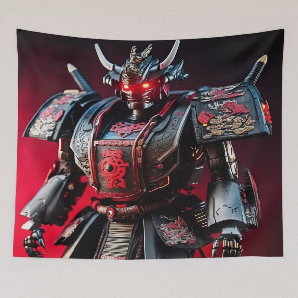 Item preview, Cyber Shogun Rockbot – The Ultimate Warrior of Power and Rebellion - Model 9 designed and sold by NeonBot_Shop.