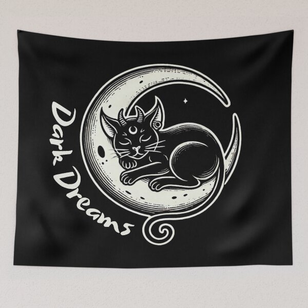 Item preview, Dark Dreams – Mystic Moon Cat designed and sold by sekrecja.