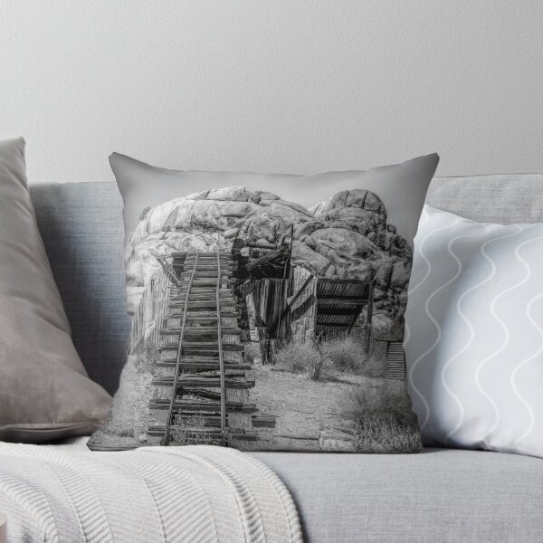 Item preview, Abandoned Mining Structure in Joshua Tree Desert 2 BW designed and sold by jrtwynam.