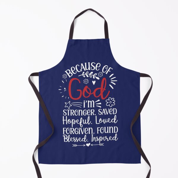 Item preview, Because Of God I'm Stronger. Saved. Hopeful. Loved. Forgiven. Found. Blessed. Inspired. designed and sold by Roland1980.