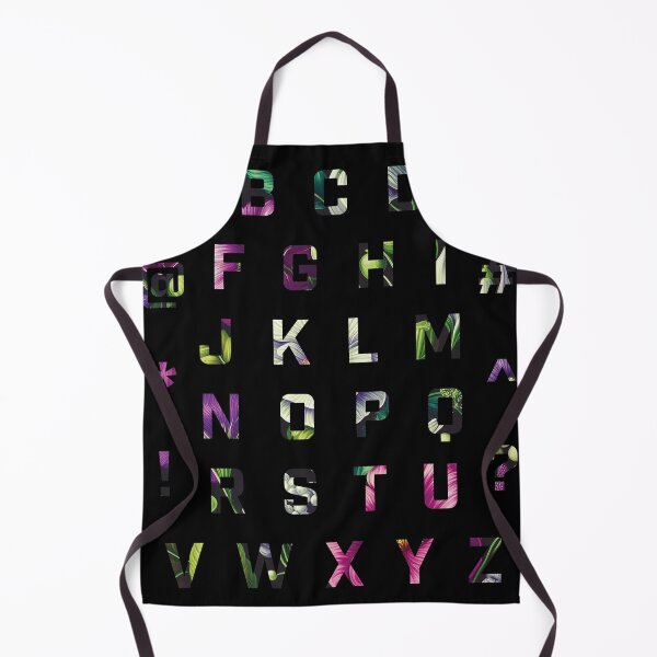 Item preview, Flower Alphabet Green Pink White  designed and sold by Dancing in the Living Room.