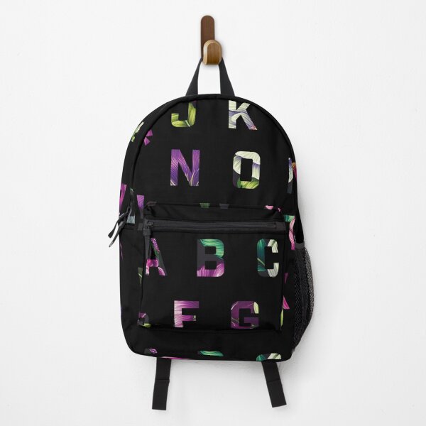 Item preview, Flower Alphabet Green Pink White designed and sold by Dancing in the Living Room.