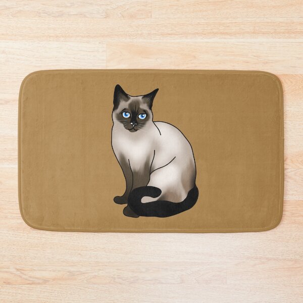 Item preview, Siamese Cat kitty funny small beige cat designed and sold by Kikabu.