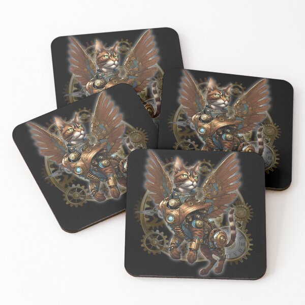 Item preview, Flying Cat Steampunk designed and sold by MixedVibes Co..