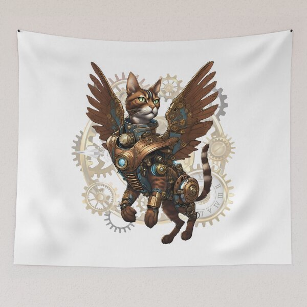 Item preview, Flying Cat Steampunk designed and sold by MixedVibes Co..