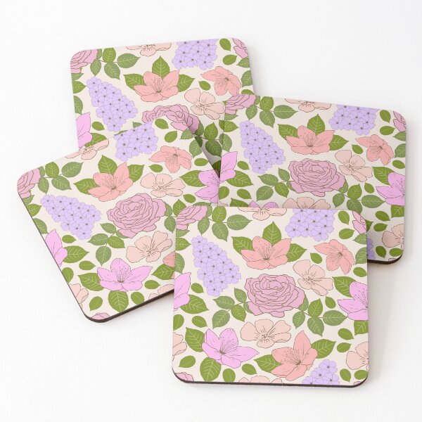 Item preview,  Soft Romantic Pastel Botanicals designed and sold by Lindsay Marie Patterns.