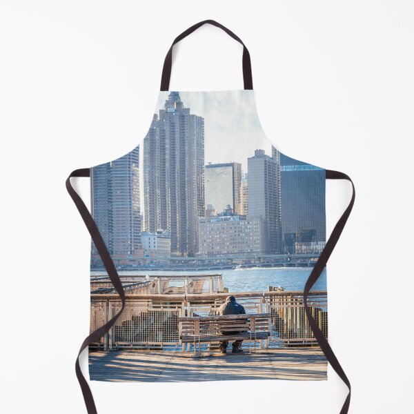 Item preview, Lonely man sitting at Gantry Plaza State Park designed and sold by LeandroNazar.