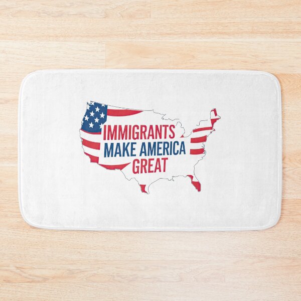 Item preview, USA Map Outline with ‘Immigrants Make America Great’ designed and sold by Alla-Creates.