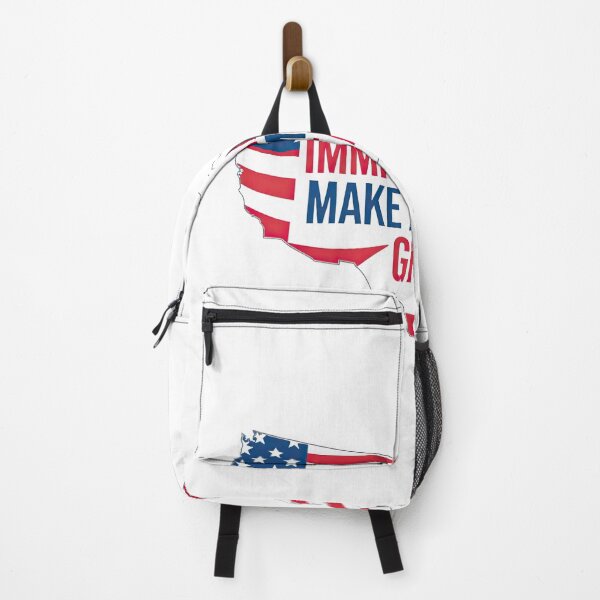 Item preview, USA Map Outline with ‘Immigrants Make America Great’ designed and sold by Alla-Creates.