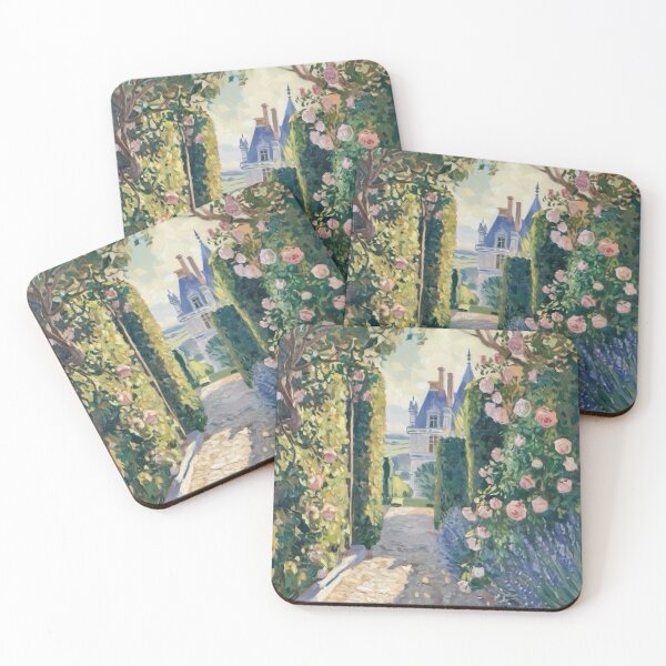 Item preview, French Chateau Garden Pathway | Impressionist Art by Carraann.  designed and sold by CARRAANN.