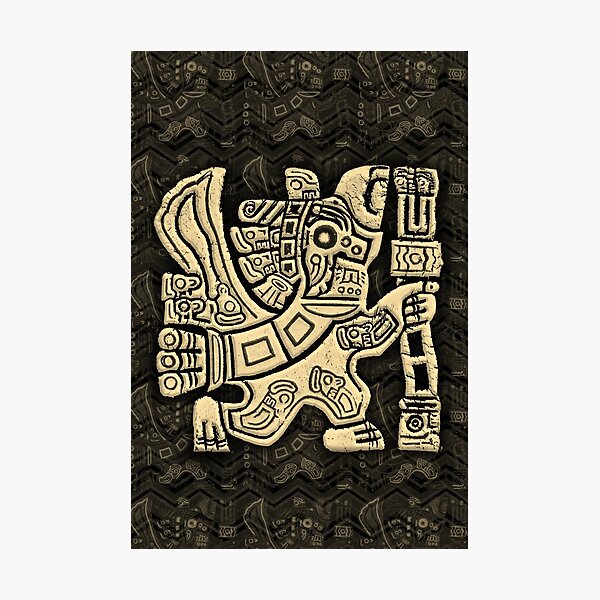 Aztec Eagle Warrior Photographic Print