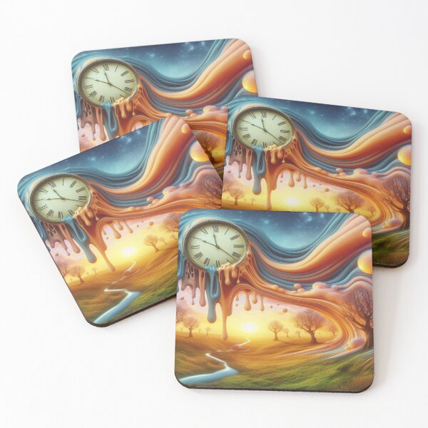 Item preview, "Surreal Clockscape: A River of Time Inspired by Dalí's Masterpieces" designed and sold by FotoworldEdel.