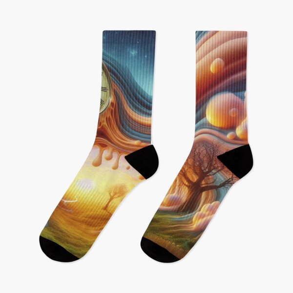 Item preview, "Surreal Clockscape: A River of Time Inspired by Dalí's Masterpieces" designed and sold by FotoworldEdel.