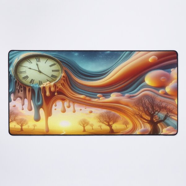 Item preview, "Surreal Clockscape: A River of Time Inspired by Dalí's Masterpieces" designed and sold by FotoworldEdel.