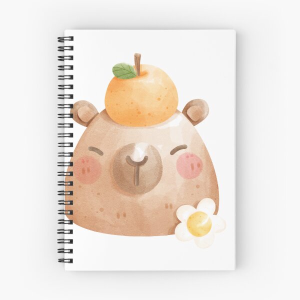 Item preview, Orange Daisy Capybara designed and sold by Bubblegraphy.