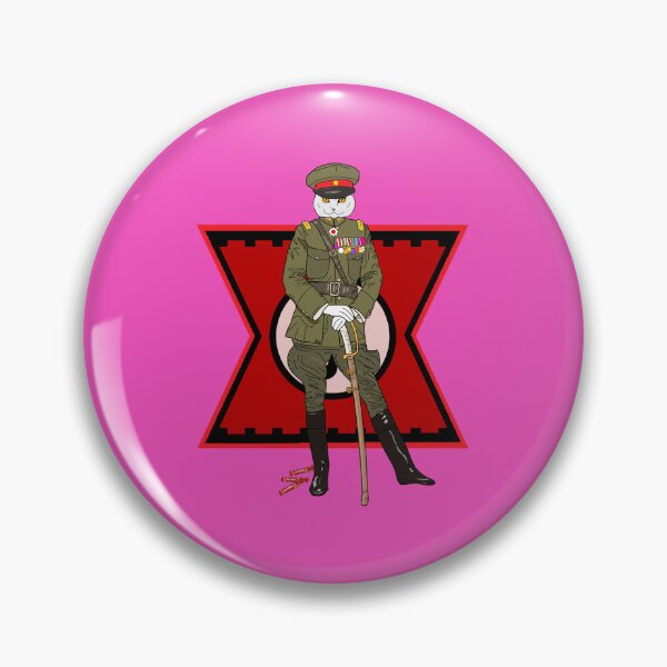 Item preview, army cavalry colonel with a sword. cat designed and sold by Manhole Delivery.