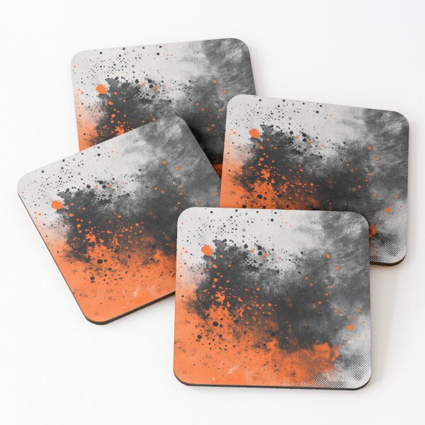 Item preview, Abstract Orange and Black Ink Explosion. designed and sold by RGShirtWorks.